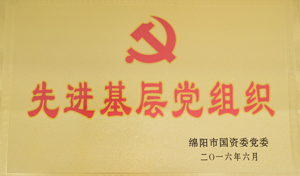 2016年度綿陽市國(guó)資委黨委先進(jìn)基層黨組織